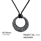 Viking Witch Knot Amulet Pendant Necklace — Rope Chain