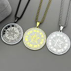 Star Pentagram Chain Necklace — Stainless Steel