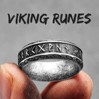 Viking Rune Ring — Stainless Steel