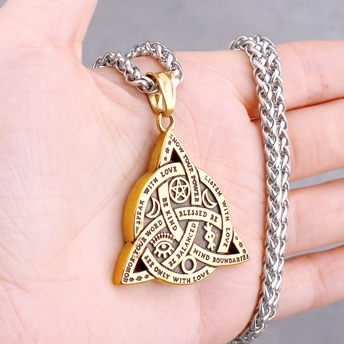 Nordic Vikings Tree of Life Odin Necklace Various Men Celtic Amulet Pendant Stainless Steel Vintage Charm Punk Jewelry