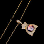 Iced Out Photo Pendant Necklace