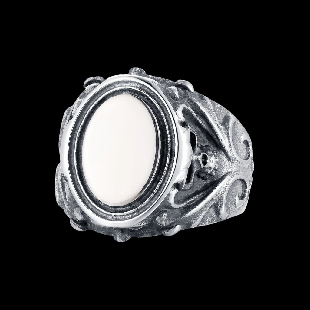 Men's Calvarium Skull Ring Gothic 316L Stainless Steel Biker Ring Motorcycle Band jewellery Party Gift OSR734