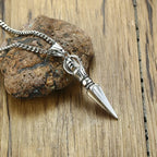 Tibetan Vajra Dagger Pendant Necklace — Stainless Steel