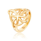 Hollow Celtic Trinity Knot Ring — Stainless Steel