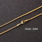 3-11MM Classic Cuban Chain Necklace for Men Women,Silver Black Gold Grey Color Stainless Steel Chains,Basic Punk Jewelry Gift