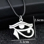 10pcs Cool Ancient Egyptian Eye of Horus/Ankh Cross Charms Pendant necklace Jewelry for Men Women