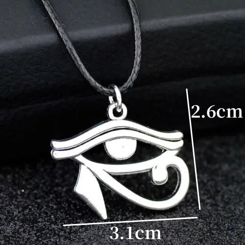 10pcs Cool Ancient Egyptian Eye of Horus/Ankh Cross Charms Pendant necklace Jewelry for Men Women