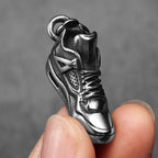 Basketball Shoe Pendant — Stainless Steel