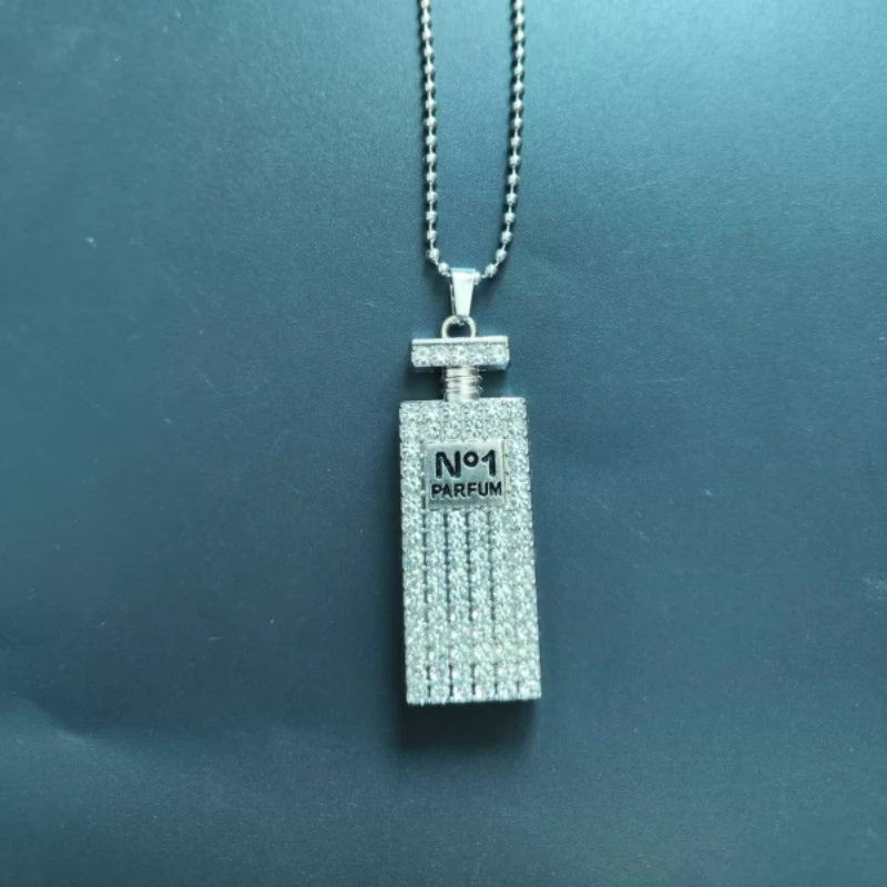 Steel Chain Perfume Bottle Small Crowd Versatile