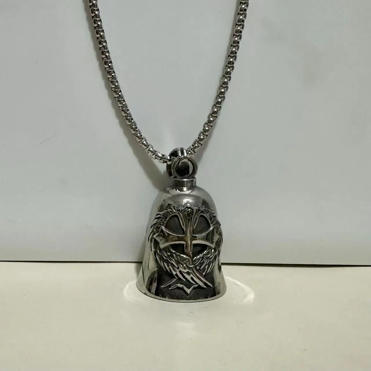 Cross Moto Bell Steel Pendant European American