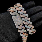 Two-Tone Iced Out Cuban Chain Necklace 20MM