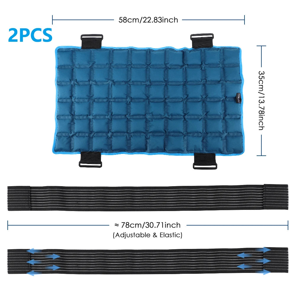 1PC Reusable Hot Cold Gel Pack Large Ice Pack Cooling Mat for Back/Knee/Calf/Shoulder Relaxation for First Aid Sports