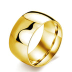 10mm Wide Band Ring — Stainless Steel
