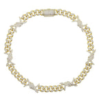 Iced Out Bling Miami Cuban Chain Necklace Gold Silver Color CZ Cubic Zirconia Link Men Women Hip Hop Jewelry