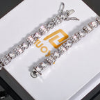 Tennis Bracelet Stainless Steel 6.5MM Mixed Cut