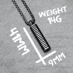 Fitness Weight Plate Pendant Necklace — Stainless Steel