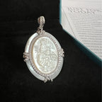 Virgin Mary Silver Pendant Necklace