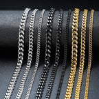 Cuban Chain Necklace 3-9mm — Stainless