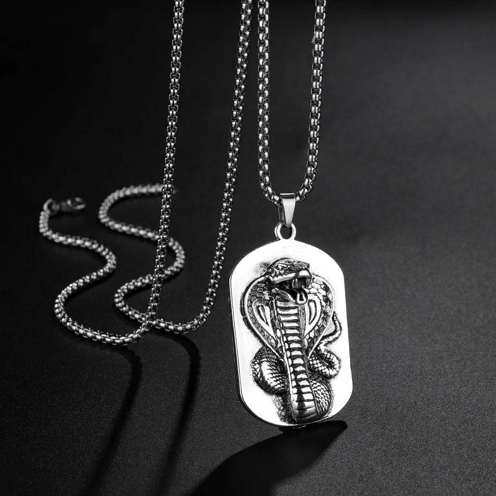 Punk Bull Buffalo Skull Pendant Necklace For Cool Men Women Stainless Steel Long Chain Necklace Party Gift Hip Hop Jewelry