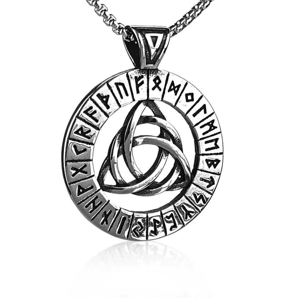 Viking Celtic Trinity Knot Pendant — Stainless Steel