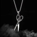 Scissors Pendant Necklace — Stainless Steel