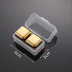 Reusable Whiskey Stones Stainless Steel Ice Cubes Quick-Freeze Wine Cooler Food Grade Metal Pellets Beer Cooler Bar