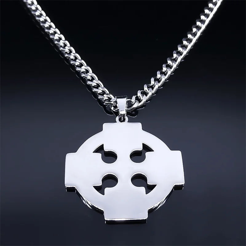 Gothic Celtic Cross Pendant — Stainless