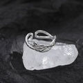Fashion Goth Double Layer Rose Couple Rings for Men Women Retro Opening Stainless Steel Thorns Punk Finger Ring Jewelry