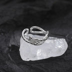 Fashion Goth Double Layer Rose Couple Rings for Men Women Retro Opening Stainless Steel Thorns Punk Finger Ring Jewelry