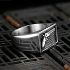 Vintage Guns Cowboy Ring — Stainless Steel