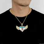 Heart Photo Pendant Necklace Stainless Steel