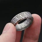 Odin Steel Ring Viking Futhark Runes 316L Norse
