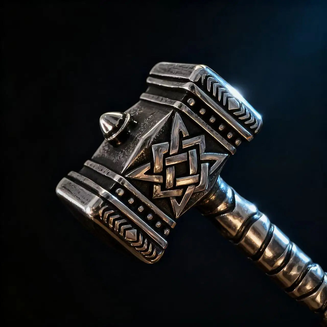Thor Mjolnir Steel Pendant 316L Norse Mythology