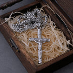 Jesus Cross Pendant Necklace — Stainless Steel
