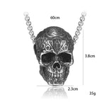 Gothic Skull Pendant Necklace — Alloy