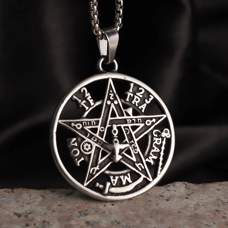 Witchcraft Pentagram Pendant Necklace — Stainless Steel