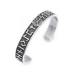 Vintage Nordic Viking Compass Bracelet Punk 316L Stainless Steel Vikings Rune Men Bangles Biker Amulet Jewelry Gift