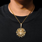 TUHE Hight Quality VVS1 Moissanite Spider pendant 925 Sterling Silver Pendant For Men Hip Hop Jewelry