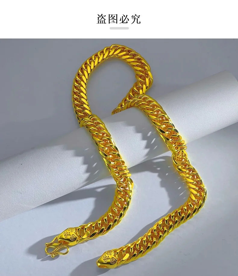 Statement Gold Pendant Necklace