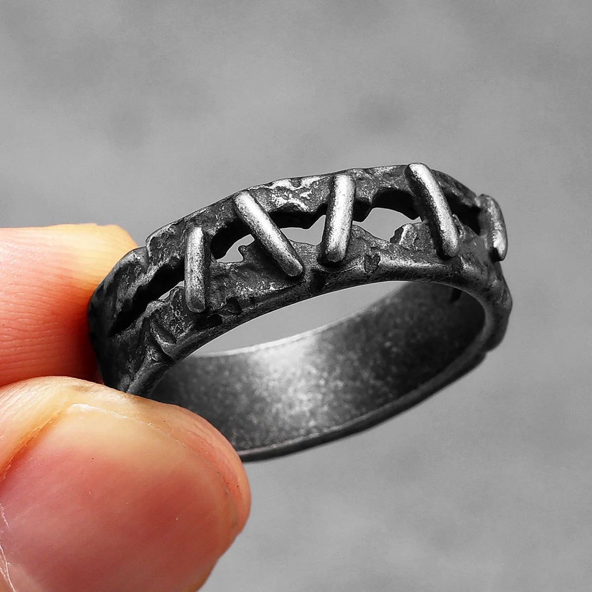Suture Ring Stainless Steel Retro