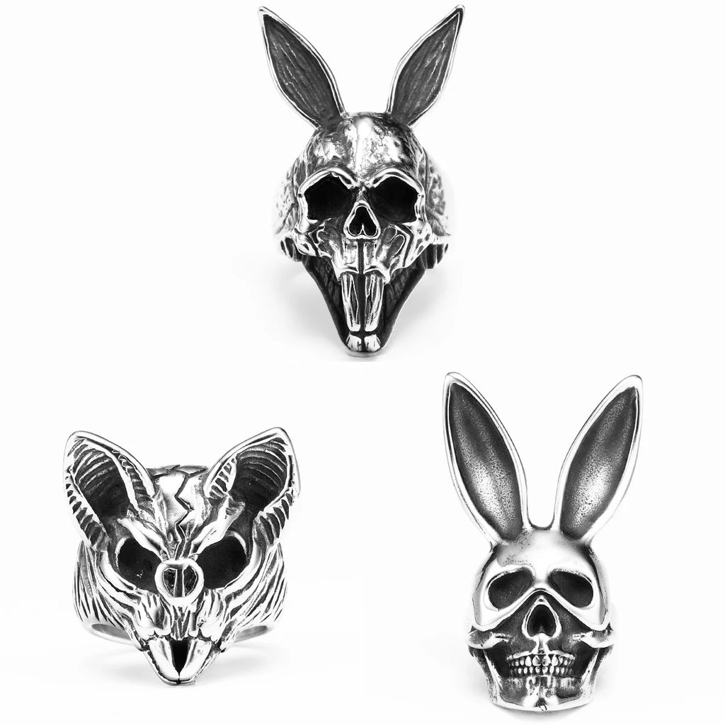 Bat Skull Ring — Stainless Steel