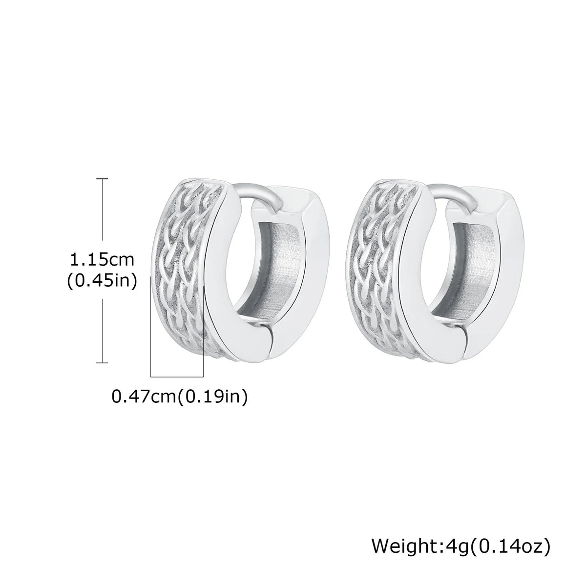 Celtic Knot Viking Hoop Earrings — Stainless Steel