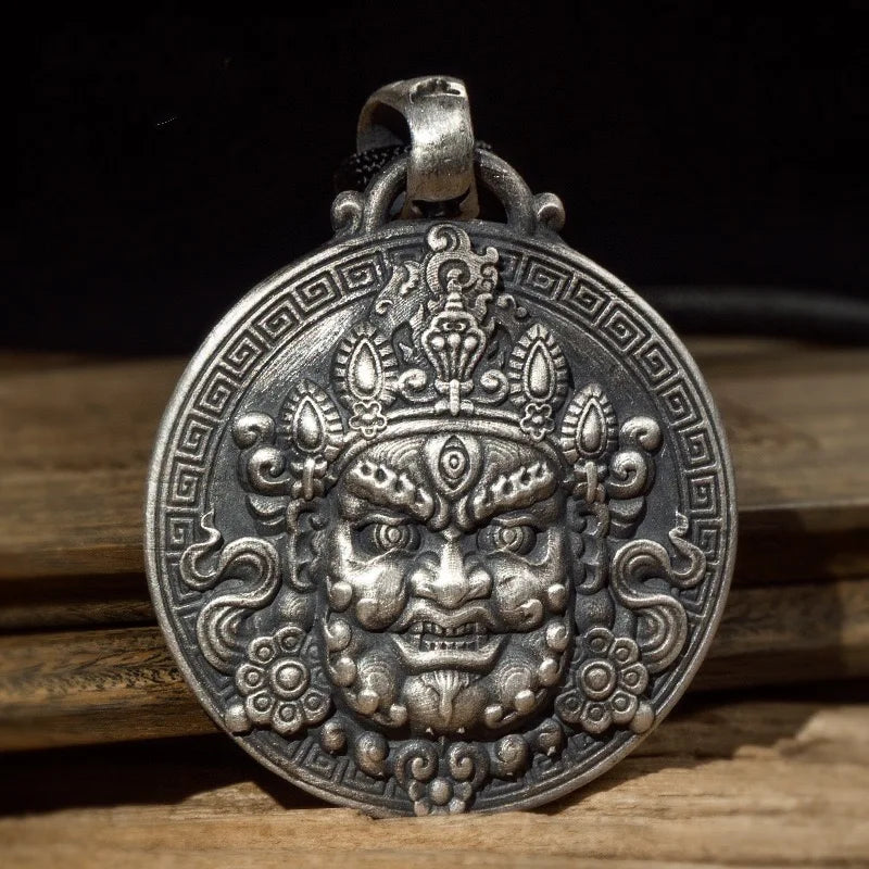 Original Van Gogh sunflower sunflower men's necklace high sense pendant nautical compass retro fashion trend pendant
