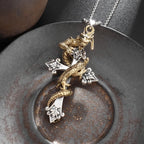 Retro Domineering Nordic Battle Ax Pendant Necklace for Men and Women Punk Pendant Lucky Amulet Jewelry Gift