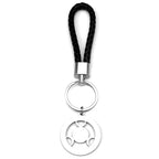 Key Steel Pendant Wicca Triple Moon Goddness Hekate