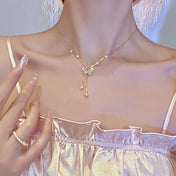 Minimalist Pendant Chain Necklace — Stainless Steel