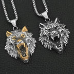 Wolf Fenrir Pendant — Stainless Steel