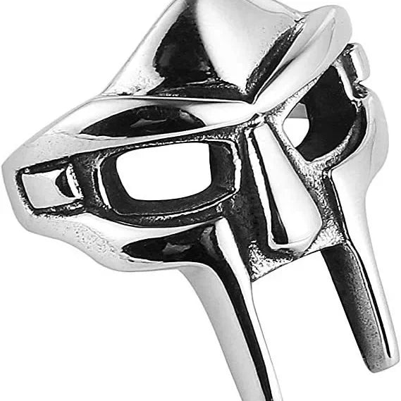 Vintage Creative MF DOOM Mask Pendant for Men Hip Hop 316L Stainless Steel Skull Mask Necklace Party Jewelry Gift Dropshipping