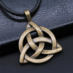 Triquetra Knot Statement Pendant Necklace
