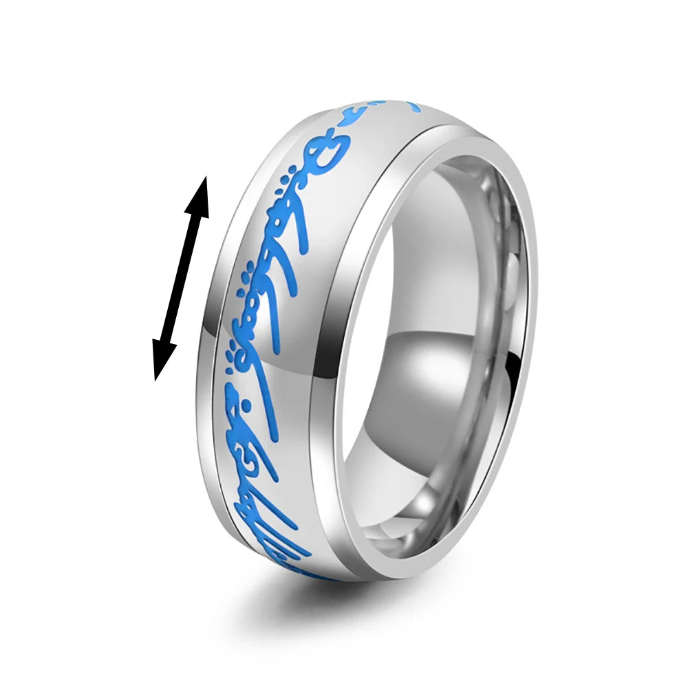 Vintage Stainless Steel Knights Templar Rings For Men Women Hip Hop Biker Cross Warriors Red Shield Ring Amulet Jewelry